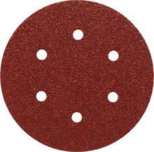 Afbeeldingen van Kelfort Klitschuurschijf - Ø150mm korrel 40 - rood 6 gaten 