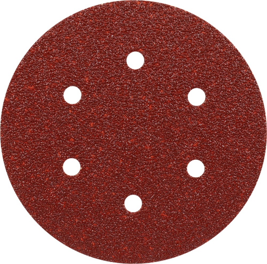 Afbeeldingen van Kelfort Klitschuurschijf - Ø150mm korrel 40 - rood 6 gaten 