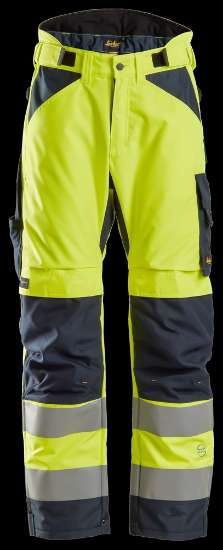 Afbeeldingen van Snickers werkbroek 6639-6695  geel