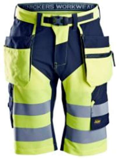 Afbeeldingen van FlexiWork, High-Vis Korte Broek+ met holsterzakken Klasse 1