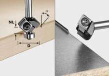 Afbeeldingen van Festool Keermes-fasefrees HW S8 HW 45° D27 12x12 KL