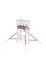 Afbeeldingen van Altrex Aluminium 1-persoons rolsteiger met voorloopleuning MiTOWER PLUS