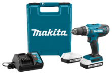 Afbeeldingen van Makita boor-/schroefmachine DF488DWAE - 18V 2x 2.0Ah accu's - Inclusief lader in koffer 
