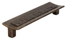 Afbeeldingen van Siro Meubelgreep metaal - boorafstand 128mm/L 137mm/H 21mm/B 36mm antiek messing 