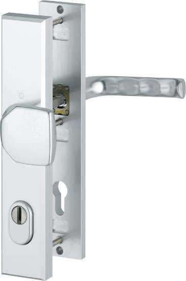 Afbeeldingen van Hoppe Inbraakwerend-wisselgarnituur aluminium London 61G/2236ZA/2214/113 - Deurdikte 56mm PC92 - F1