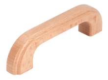 Afbeeldingen van Siro Meubelgreep hout - boorafstand 96mm/L 112mm/H 30mm/B 17mm gelakt beuken 