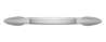 Afbeeldingen van Siro Meubelgreep metaal - boorafstand 160mm/L 201mm/H 29mm/B 19mm chroom glanzend 