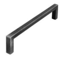 Afbeeldingen van Siro Meubelgreep metaal - boorafstand 128mm/L 136mm/H 28mm/B 8mm antiek ijzer 