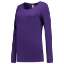 Afbeeldingen van Tricorp T-Shirt lange mouw dames 101010 Paars XS