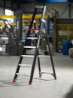 Afbeeldingen van Enkel oploopbaar - aluminium trap (gecoat)