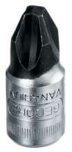 Afbeeldingen van Dopsleutel-schroevendraaier 1/4" tbv kruiskop-schroeven PH