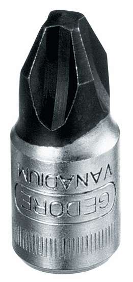 Afbeeldingen van Dopsleutel-schroevendraaier 1/4" tbv kruiskop-schroeven PH