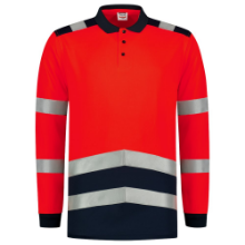 Afbeeldingen van Poloshirt High Vis Bicolor Lange Mouw