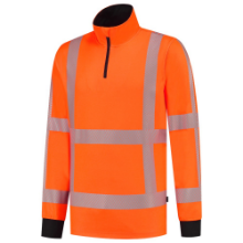 Afbeeldingen van Tricorp zip sweater RWS Revisible - maat XS - fluor oranje 