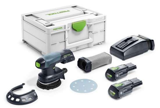 Afbeeldingen van Festool accu-excenterschuurmachine ETSC 125 3,1 I-Plus - 2x3.1Ah accu - met snellader in systainer