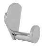 Afbeeldingen van Siro Haak metaal - zelfklevend L 50mm/H 33mm/B 43mm chroom glanzend 