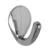 Afbeeldingen van Siro Haak metaal - L 37mm/H 32mm/B 28mm zelfklevend chroom glanzend 