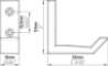 Afbeeldingen van Siro Kapstokhaak kunststof - boorafstand 19,5mm/L 51mm/H 58mm/B 18mm wit 