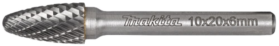 Afbeeldingen van Makita Carbide Frees 10X20Mm S=6 Met. B-52788