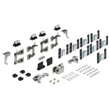 Afbeeldingen van Hettich Set 2 Wing 77, 1 vouwschuifdeur met 4 vleugels