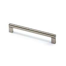 Afbeeldingen van Hettich Greep Vieste, boorafstand 96, L 120 mm, H 30 mm, ø 12 mm, roestvrij staal finish geborsteld