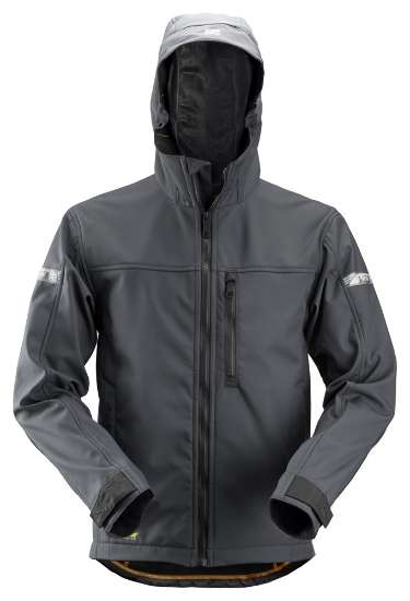 Afbeeldingen van Snickers softshell jack 1229-5804 maat XXL staal grijs