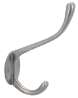 Afbeeldingen van Siro Kapstokhaak metaal - boorafstand 24mm/L 120mm/H 85mm/B 33mm - gepolijst aluminium 