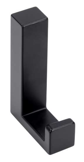 Afbeeldingen van Siro Kapstokhaak metaal - boorafstand 32mm/L 61mm/H 40mm/B 15mm mat zwart 