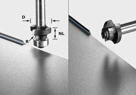 Afbeeldingen van Festool Afrondfrees HW S8 HW R3 D22-KL OFK