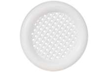 Afbeeldingen van Ventilatierozet pvc 35mm wit met kraag
