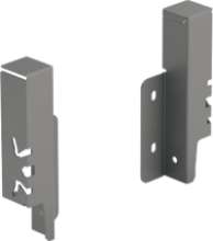 Afbeeldingen van Hettich Set achterwandverbinders ArciTech 126 mm, antraciet, links en rechts