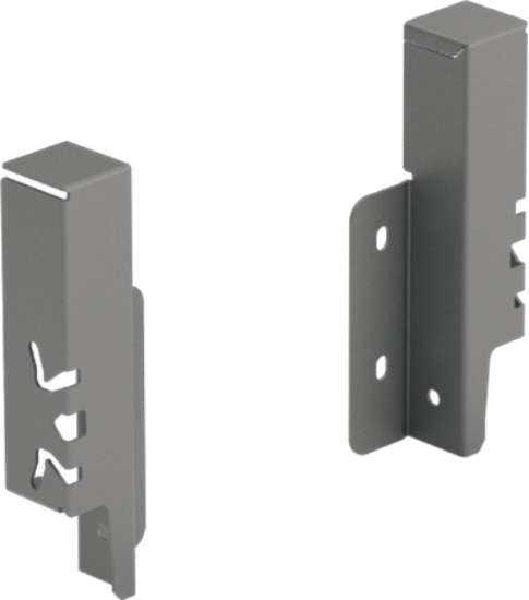 Afbeeldingen van Hettich Set achterwandverbinders ArciTech 126 mm, antraciet, links en rechts