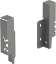 Afbeeldingen van Hettich Set achterwandverbinders ArciTech 126 mm, antraciet, links en rechts