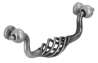 Afbeeldingen van Siro Hangende handgreep metaal - boorafstand 96mm/L 115mm/H 23mm/B 40mm - antiek tin 