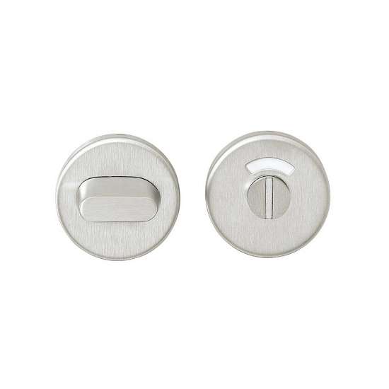 Afbeeldingen van INTERSTEEL Rozet toilet-/badkamersluiting rond verdekt rvs geborsteld 5 mm 3410