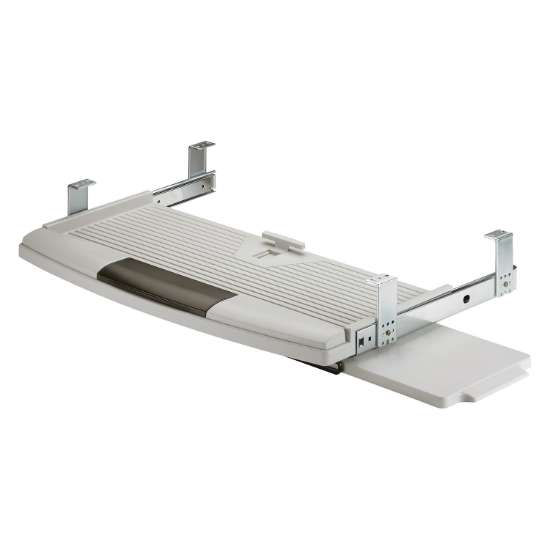 Afbeeldingen van Hettich Toetsenbordplateau met mousepad, grijs