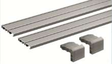 Afbeeldingen van Hettich SlideLine M Profielset: loopprofiel met 2-baans om te schroeven/plakken, 2500 mm