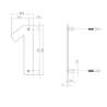 Afbeeldingen van INTERSTEEL Huisnummer 1 150x2mm rvs geborsteld 4020