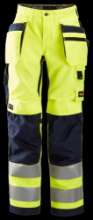 Afbeeldingen van Snickers werkbroek 6730-6695 geel