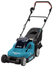 Afbeeldingen van Makita grasmaaier 38cm - 2x18V - Exclusief accu en lader in doos