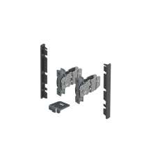 Afbeeldingen van Hettich AvanTech YOU Set verbinders voor inliggend front om zelf op maat te maken, te gebruiken met ladezijwand, systeemhoogte  101,  antraciet