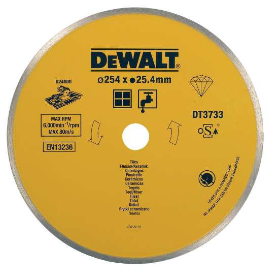 Afbeeldingen van DeWALT Diamant zaagblad nat DT3733