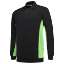 Afbeeldingen van Tricorp polo sweater bicolor 302003 Zwart/Lime 5XL