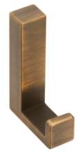 Afbeeldingen van Siro Kapstokhaak metaal - boorafstand 32mm/L 61mm/H 40mm/B 15mm antiek messing 