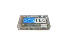 Afbeeldingen van Systec assortimentsdoos speednut - 9 vaks 3.5-6.3mm - 368 stuks geel verzinkt