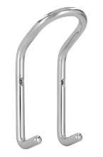 Afbeeldingen van Siro Kapstokhaak metaal - boorafstand 52mm/L 126mm/H 46mm/B 61mm chroom glanzend 