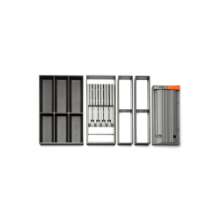 Afbeeldingen van Blum basispakket Orgalux - 1x bestekindeling D50 1x werkbestekindeling D50 - carbonzwart OL.BP5005CS