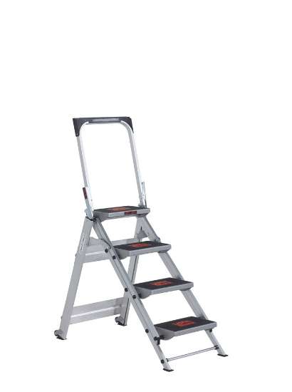 Afbeeldingen van Altrex trap Brenta - 4 treden - met grote bordessen  Op=Op