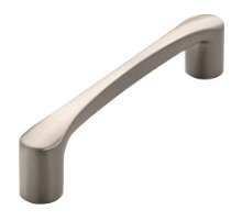 Afbeeldingen van Siro Meubelgreep metaal - boorafstand 128mm/L 147mm/H 34mm/B 19mm - RVS effect 
