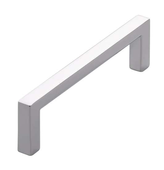 Afbeeldingen van Siro Meubelgreep metaal - boorafstand 96mm/L 104mm/H 28mm/B 8mm chroom glanzend 